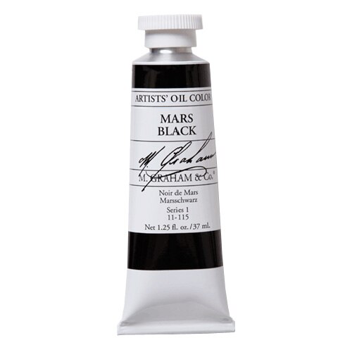 M. Graham & Co., Artists', Oil Paint, 1.25oz, Mars Black